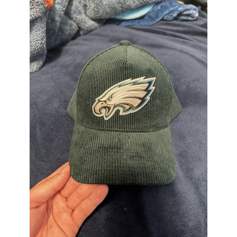 Philadelphia Eagles Custom Corduroy Snapback Hat Green NFL Football Cap Mens OS